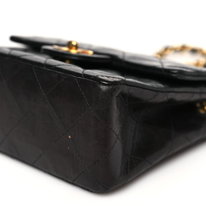 Chanel Lambskin Quilted Mini Square Flap Bag Black 11 of 13
