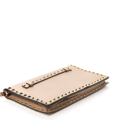 Valentino Garavani Nappa Rockstud Wristlet Clutch Alpaca 4 of 10