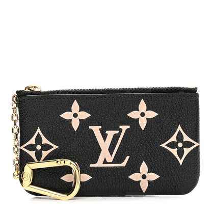 Louis Vuitton Empreinte Monogram Giant Key Pouch Black Beige 1 of 9