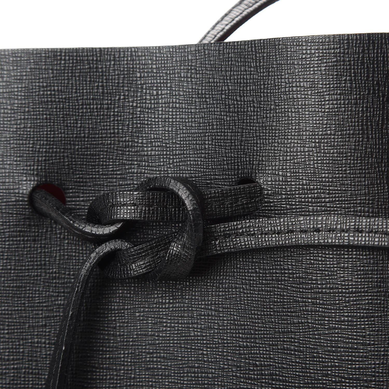 Mansur Gavriel Saffiano Bucket Bag Black Flamma 12 of 12