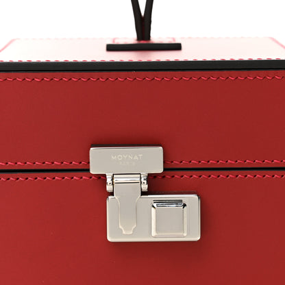 Moynat Calfskin Mini Vanity Case Clutch Scarlet Red 7 of 10