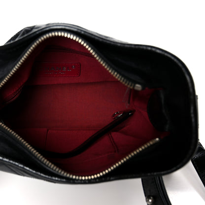Chanel Aged Calfskin Quilted Small Gabrielle Hobo Black 5 of 10