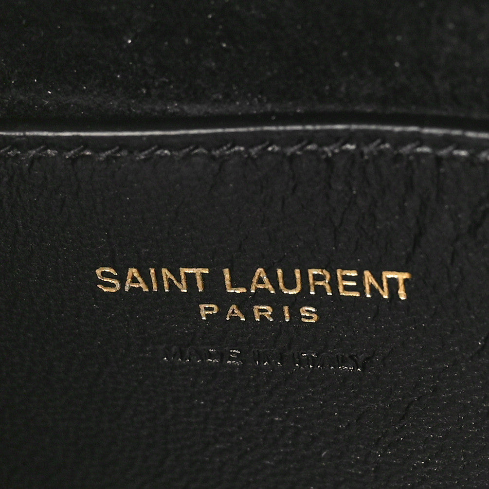 Saint Laurent Patent Calfskin Le 5 A 7 Mini Hobo Black 7 of 9