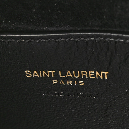 Saint Laurent Patent Calfskin Le 5 A 7 Mini Hobo Black 7 of 9
