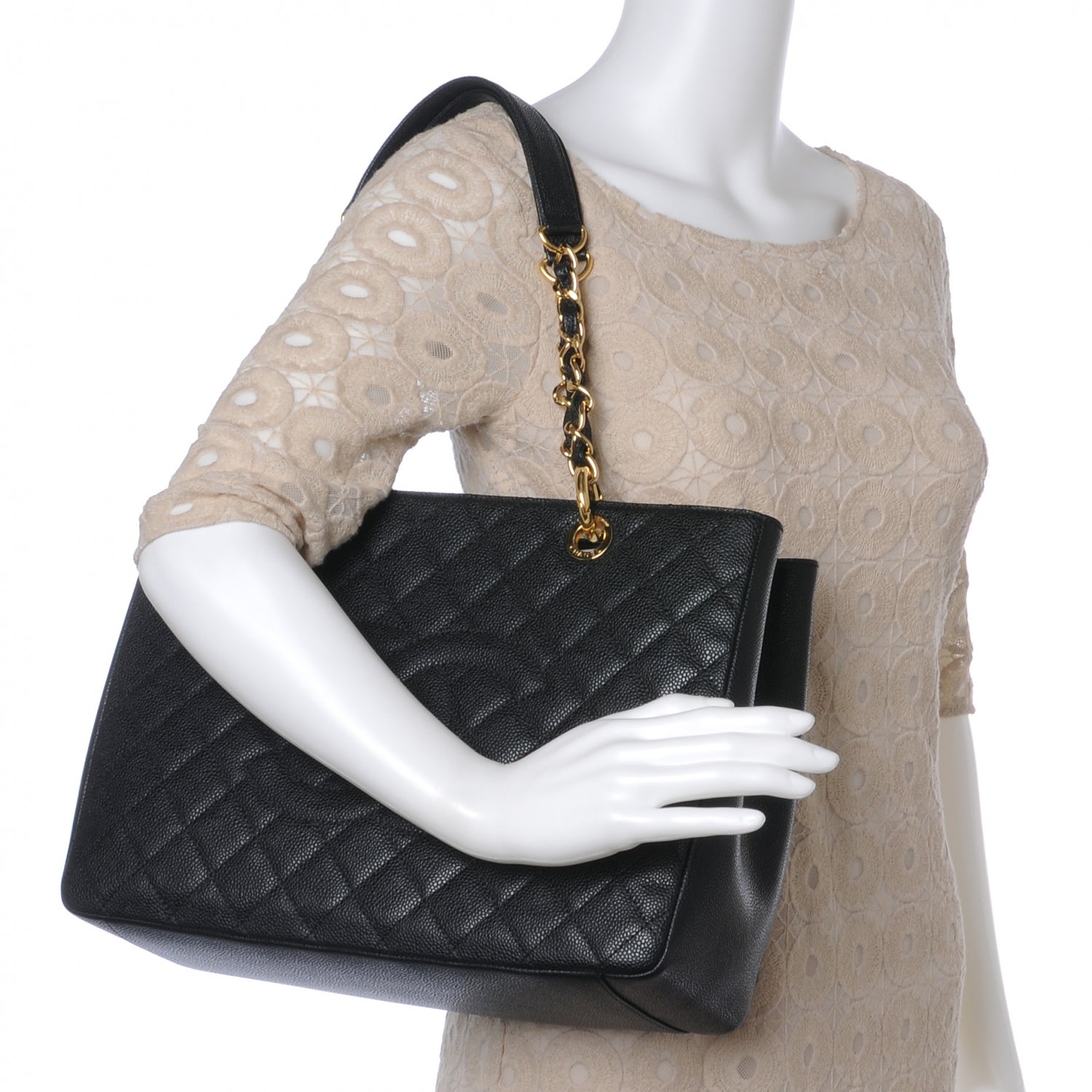 Chanel Caviar Grand Shopping Tote GST Black 2 of 7