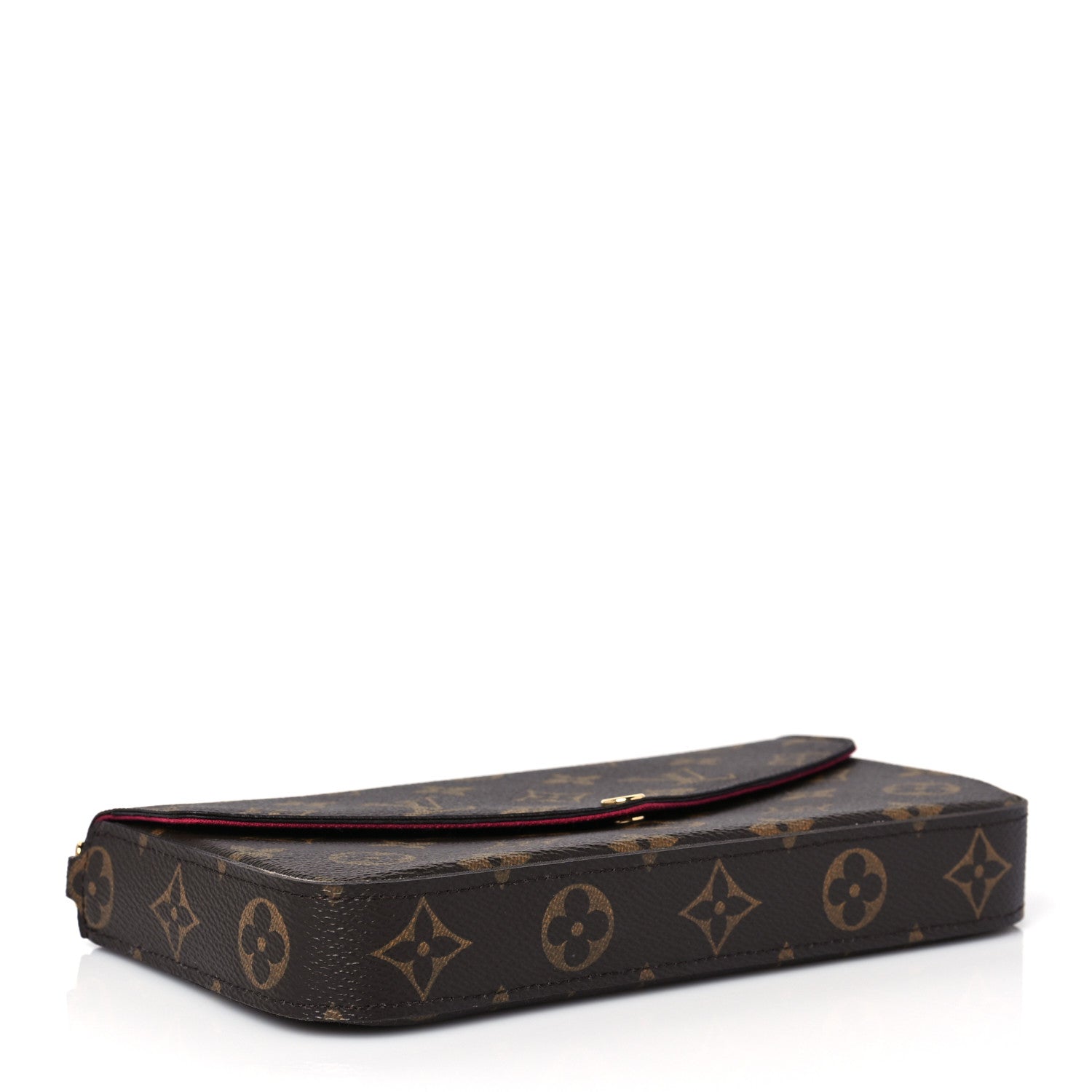 Louis Vuitton Monogram Pochette Felicie Chain Wallet Fuchsia 5 of 9