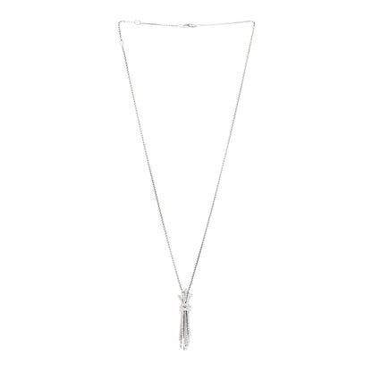 David Yurman Sterling Silver Diamond Angelika Flair Pave Pendant Necklace 3 of 4