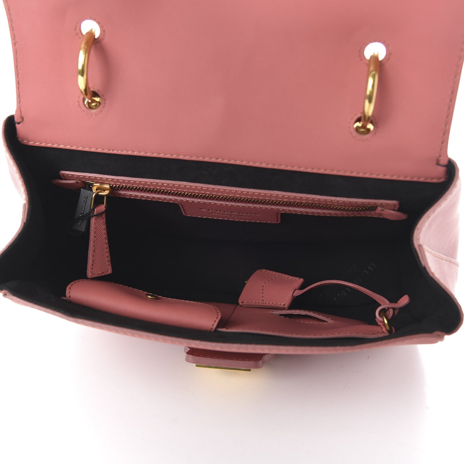 Burberry Trench Calfskin Medium DK88 Top Handle Bag Blossom Pink 5 of 10