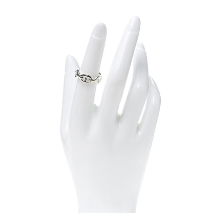 Hermes Sterling Silver PM Chaine d'Ancre Enchainee Band Ring 52 6 2 of 6