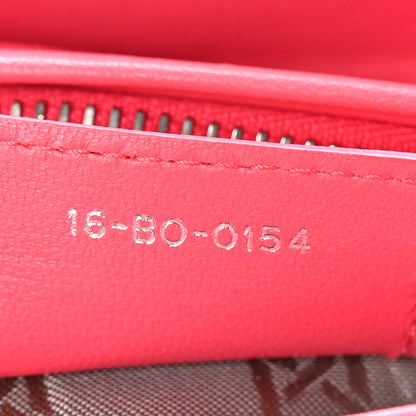 Christian Dior Lambskin Cannage Medium Lady Dior Fuchsia 7 of 11