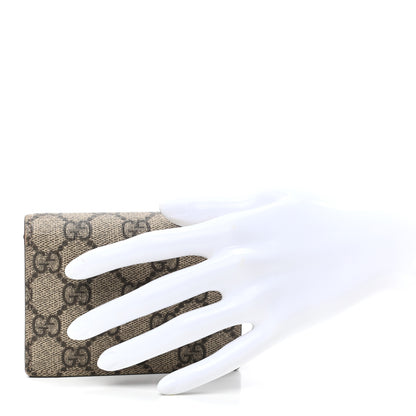 Gucci GG Supreme Monogram Card Case Beige 2 of 10