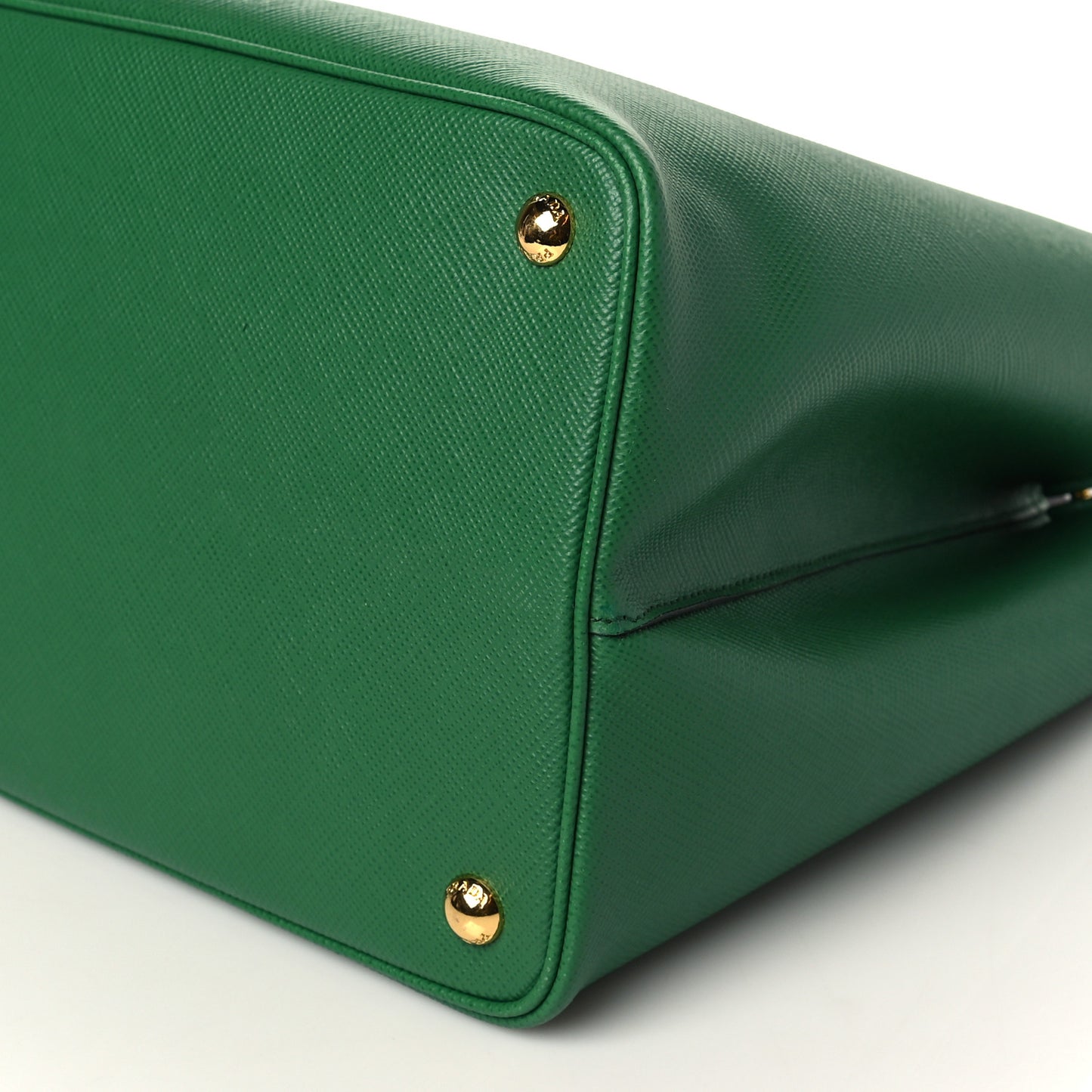 Saffiano Cuir Medium Double Bag Verde
