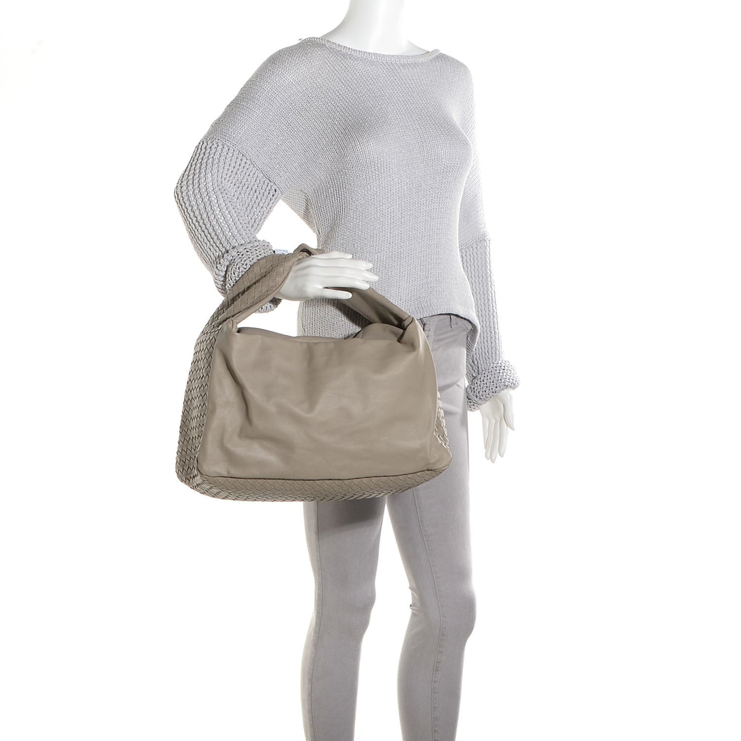 Nappa Intrecciato Large Knot Hobo
