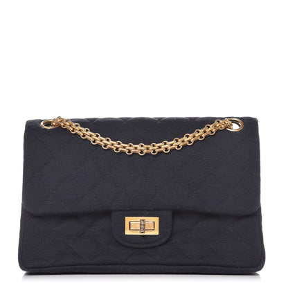 Chanel Jersey Quilted 2.55 Reissue 224 Flap Navy 1 of 8