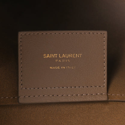 Saint Laurent Calfskin Large Shopping Tote Dark Beige 6 of 11