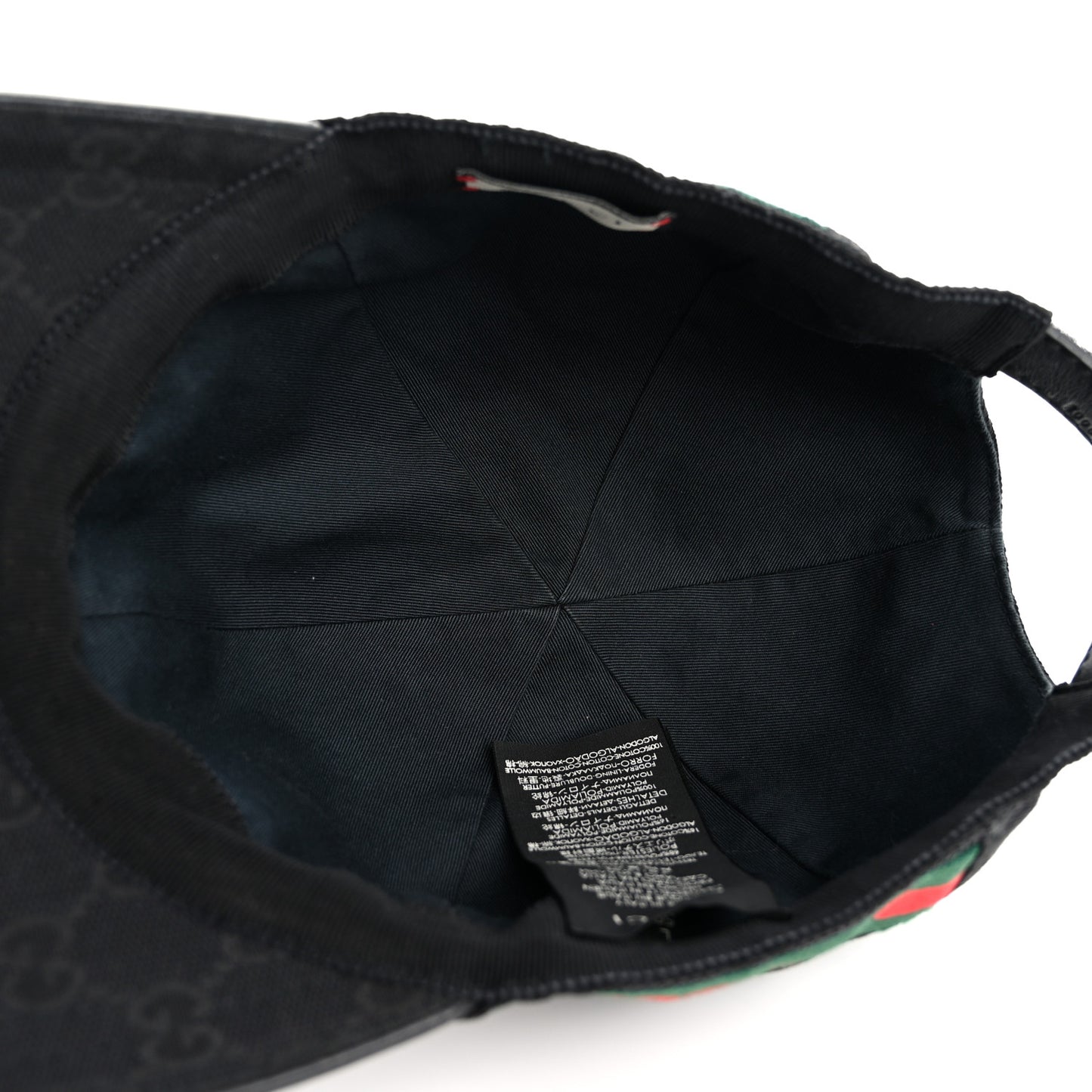 Monogram Web Baseball Hat L Black