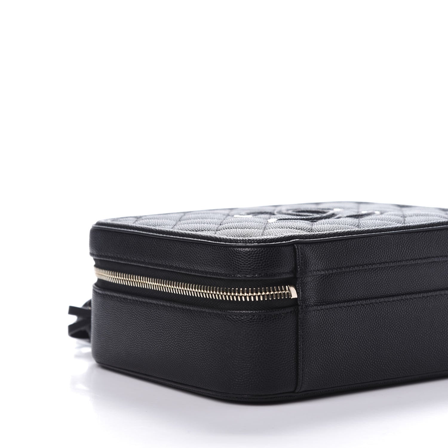 Chanel Caviar Quilted Medium CC Filigree Vanity Case Black 6 of 10