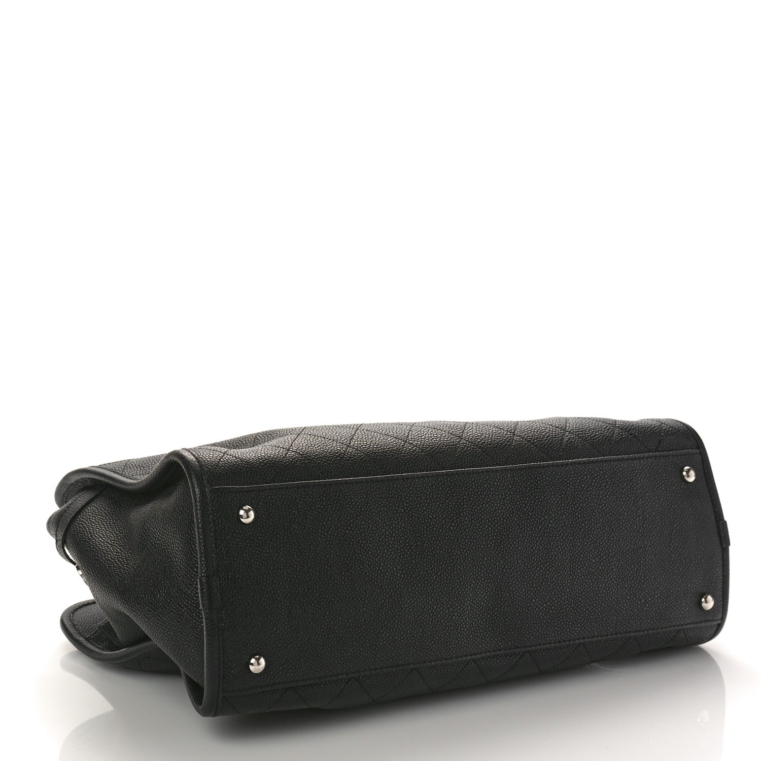 Chanel Caviar Stitched Shopping Tote Black 5 of 12