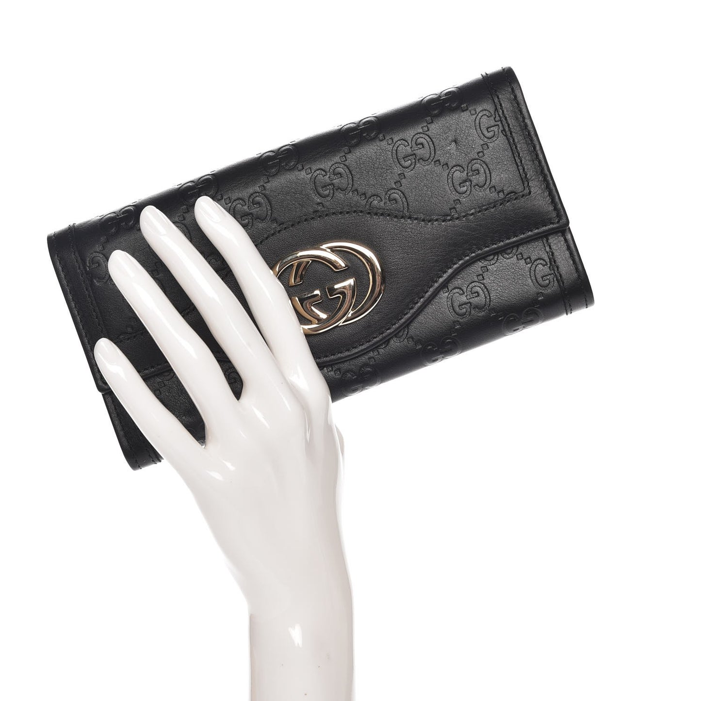 Guccissima Sukey Continental Wallet Continental Wallet Black