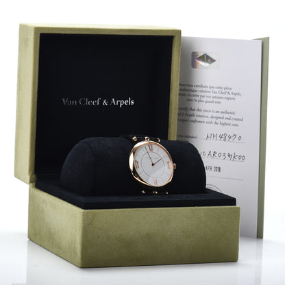 Van Cleef & Arpels 18K Rose Gold Alligator 38mm Pierre Arpels Manual Winding Watch 5 of 5