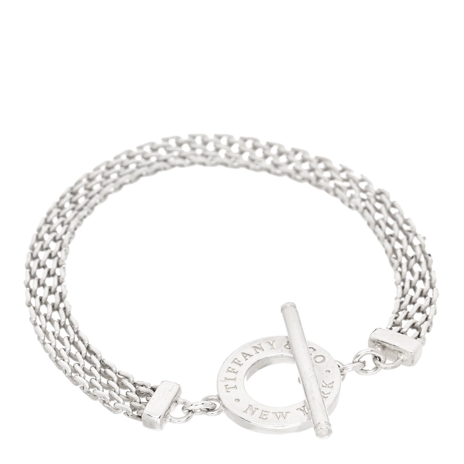 Tiffany Sterling Silver Somerset Toggle Bracelet 1 of 3