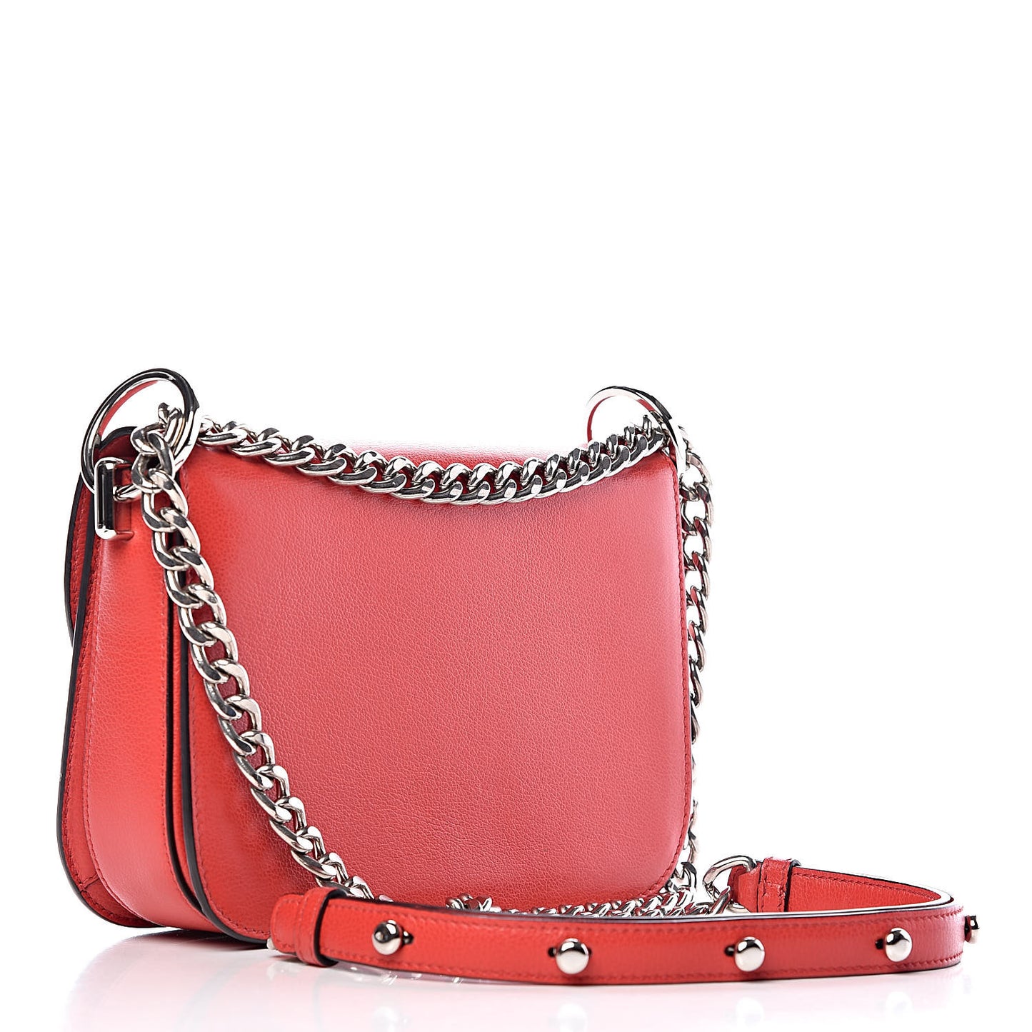 Glace Calfskin Arcade Crossbody Bag Lacca