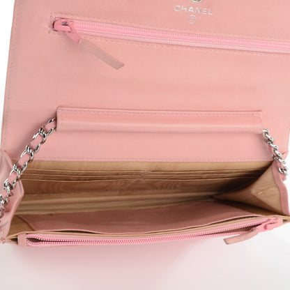 Chanel Caviar Timeless CC Wallet on Chain WOC Pink 8 of 12