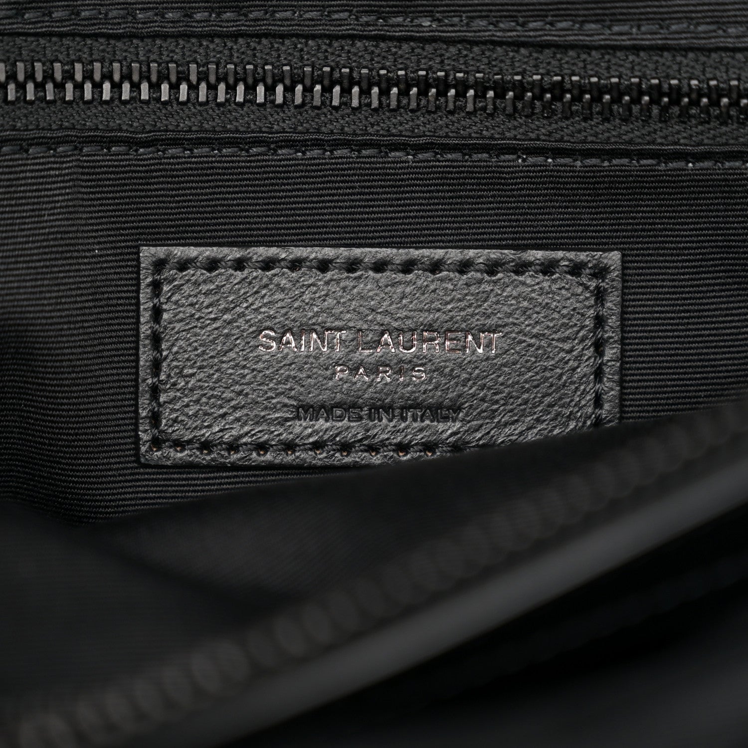 Saint Laurent Calfskin Y Quilted Monogram Monochrome Large Loulou Chain Satchel Black 7 of 12