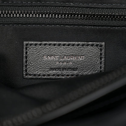 Saint Laurent Calfskin Y Quilted Monogram Monochrome Large Loulou Chain Satchel Black 7 of 12