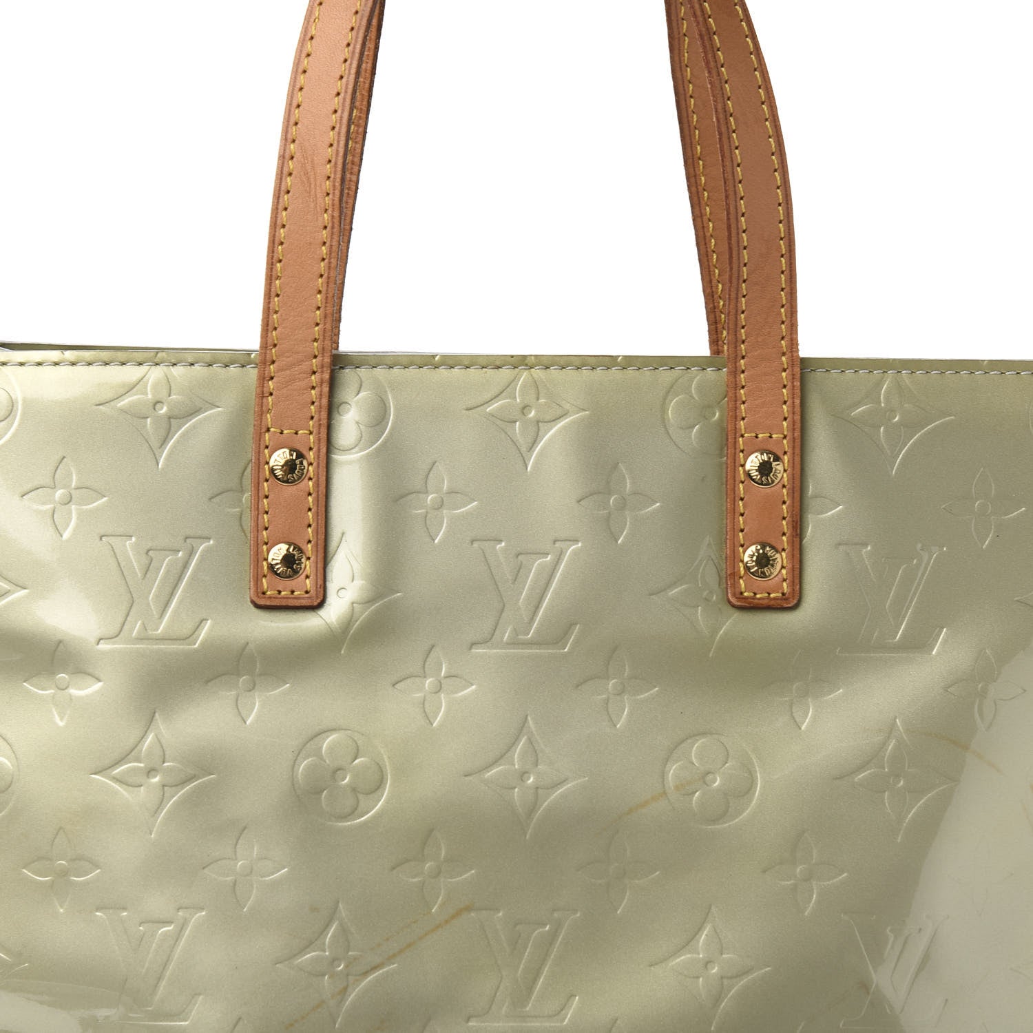 Louis Vuitton Vernis Reade MM Silver 10 of 10