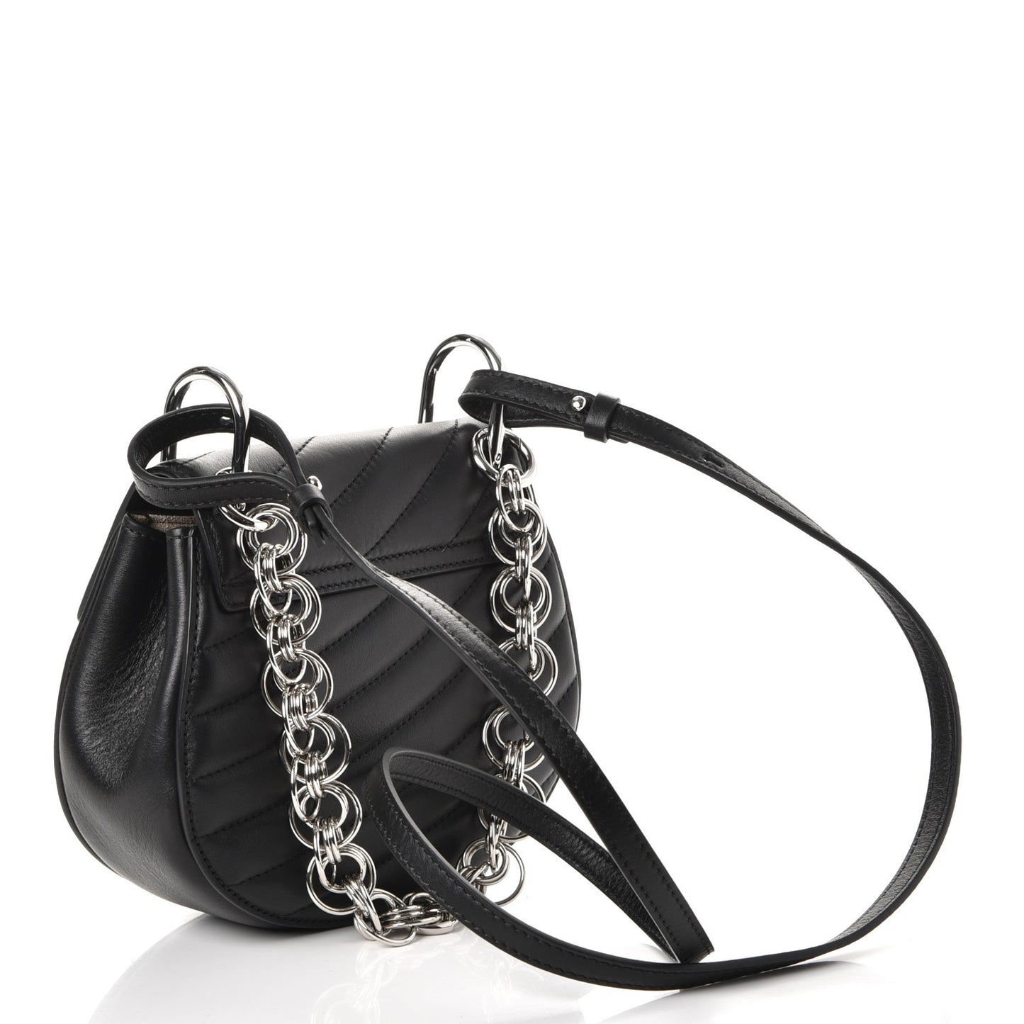 Calfskin Quilted Mini Drew Bijou Shoulder Bag Black