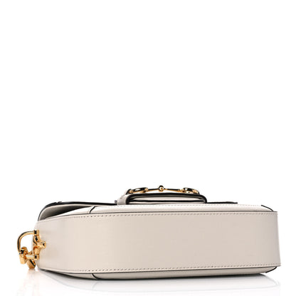 Gucci GG Supreme Monogram Web Mini Horsebit 1955 Shoulder Bag Beige Mystic White 4 of 12