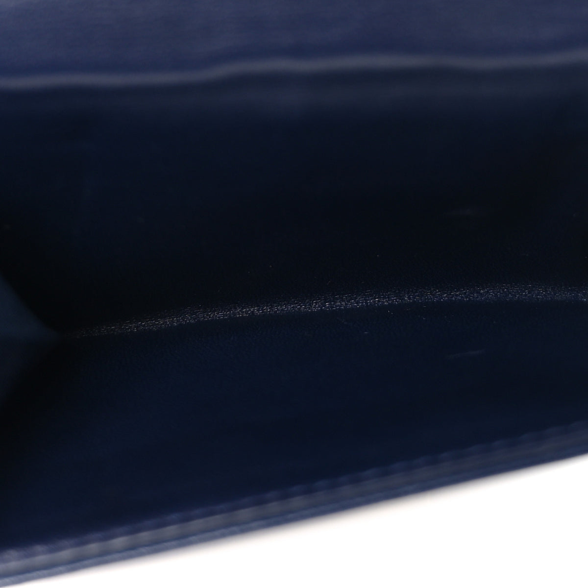 Christian Dior Lambskin Cannage Dioraddict Flap Wallet Navy 5 of 9