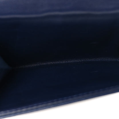Christian Dior Lambskin Cannage Dioraddict Flap Wallet Navy 5 of 9