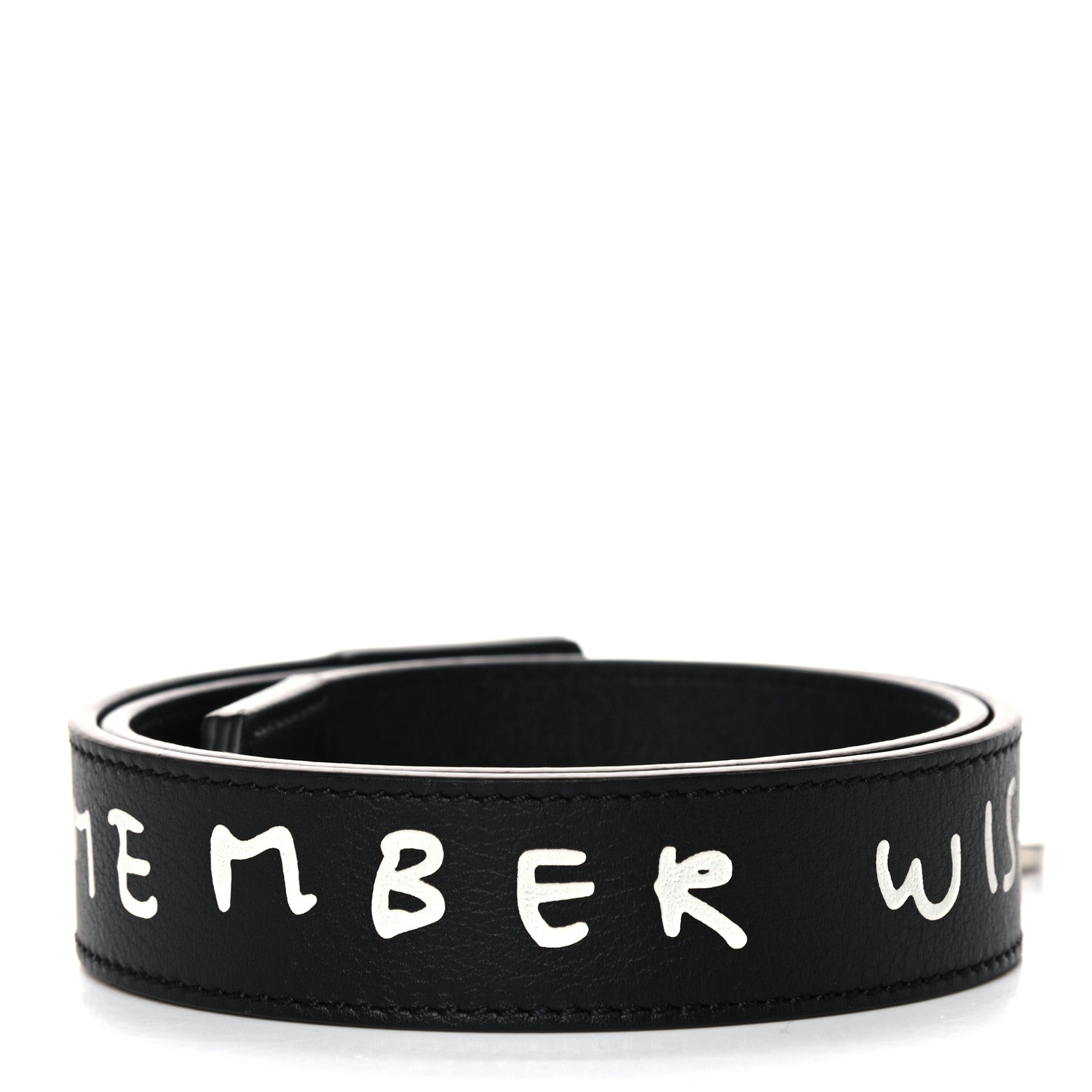 Loewe X JOE BRAINARD Calfskin Words Print Thin Strap Black 2 of 9