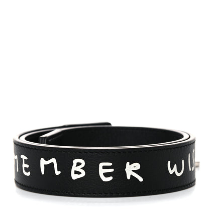 Loewe X JOE BRAINARD Calfskin Words Print Thin Strap Black 2 of 9