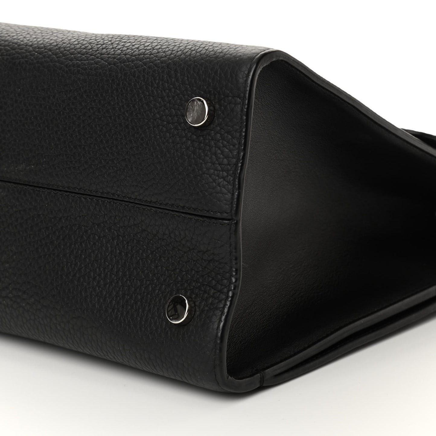 Grained Calfskin Medium Diorever Flap Black