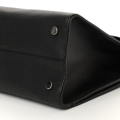 Christian Dior Grained Calfskin Medium Diorever Flap Black 10 of 12