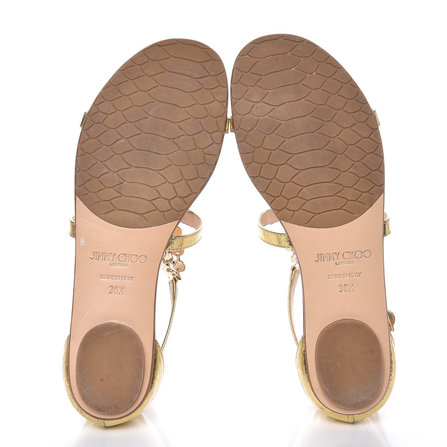 Metallic Cubed Mirror Wyatt Gladiator Sandals 36.5 Gold