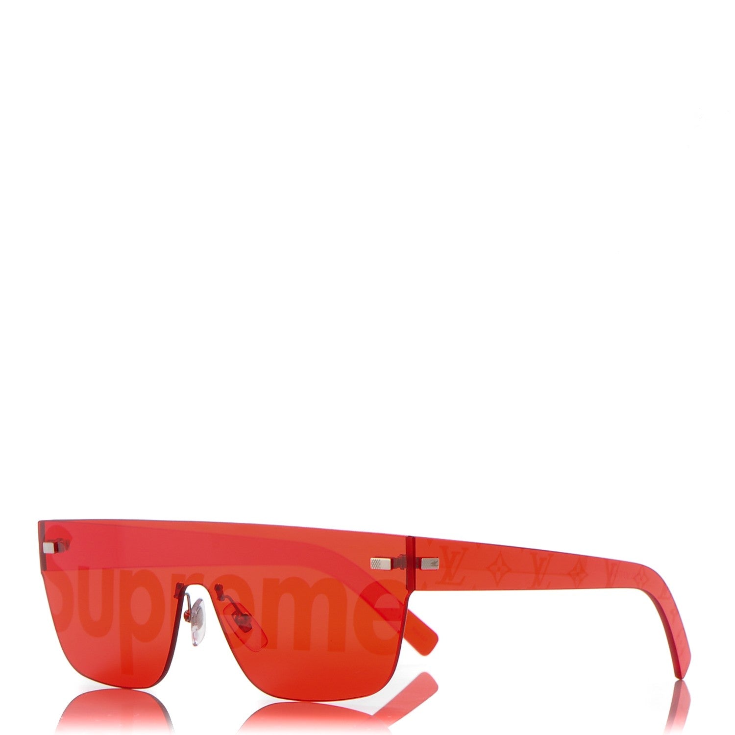 Louis Vuitton X SUPREME City Mask Sunglasses Coquelicot 1 of 8