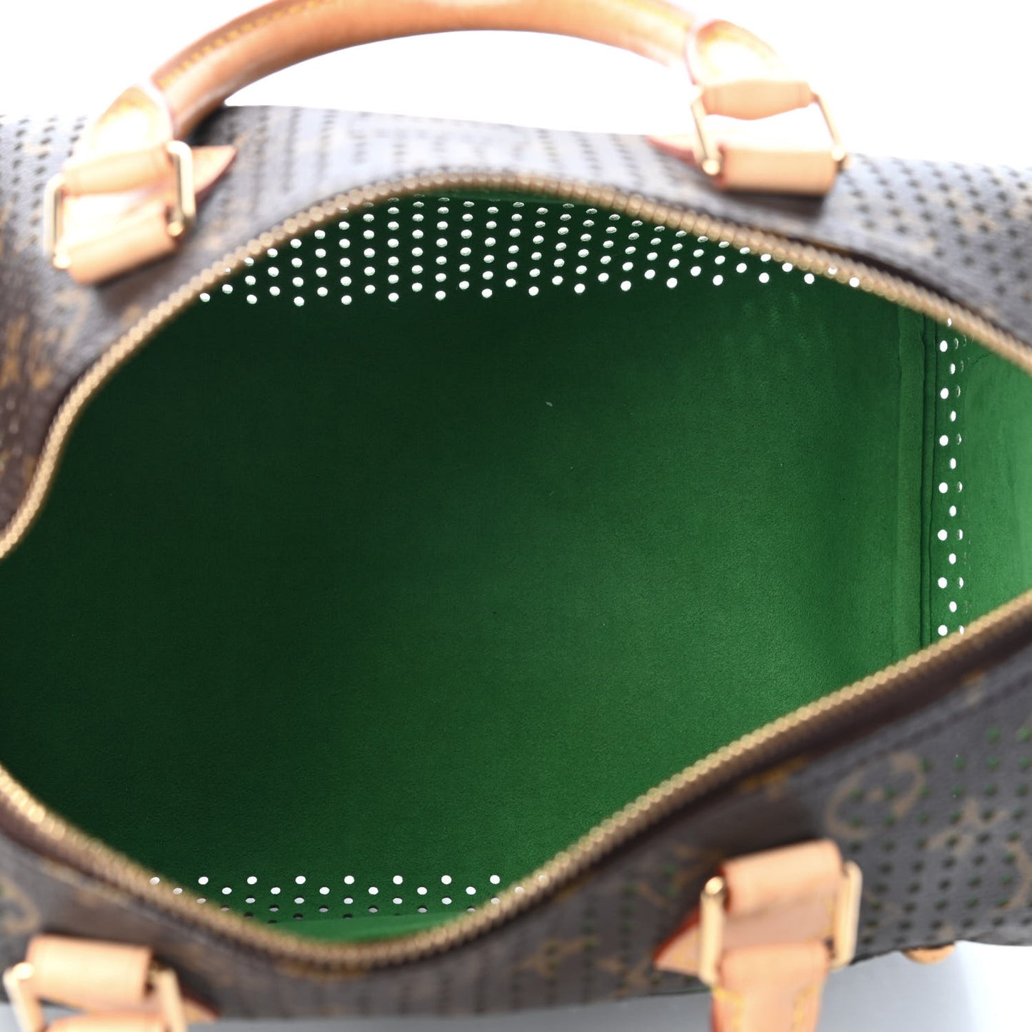 Monogram Perforated Speedy 30 Green