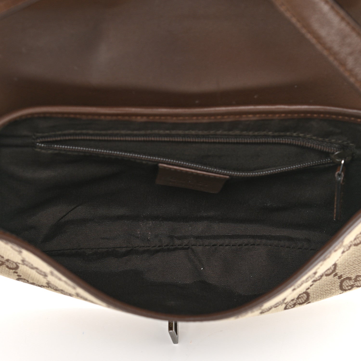 Gucci Monogram Flap Shoulder Bag Brown 5 of 10