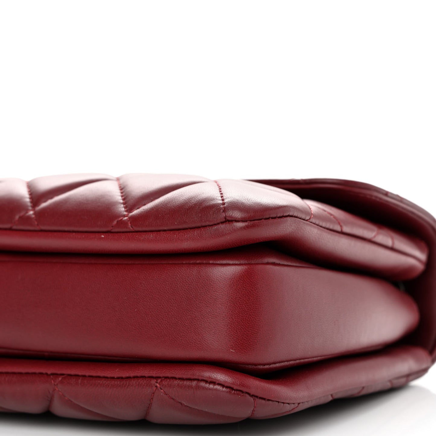 Lambskin Quilted Small Trendy CC Flap Dual Handle Bag Red