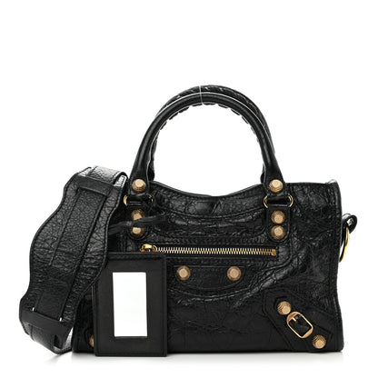 Balenciaga Agneau Giant 12 Gold Hardware Mini City Black 1 of 20