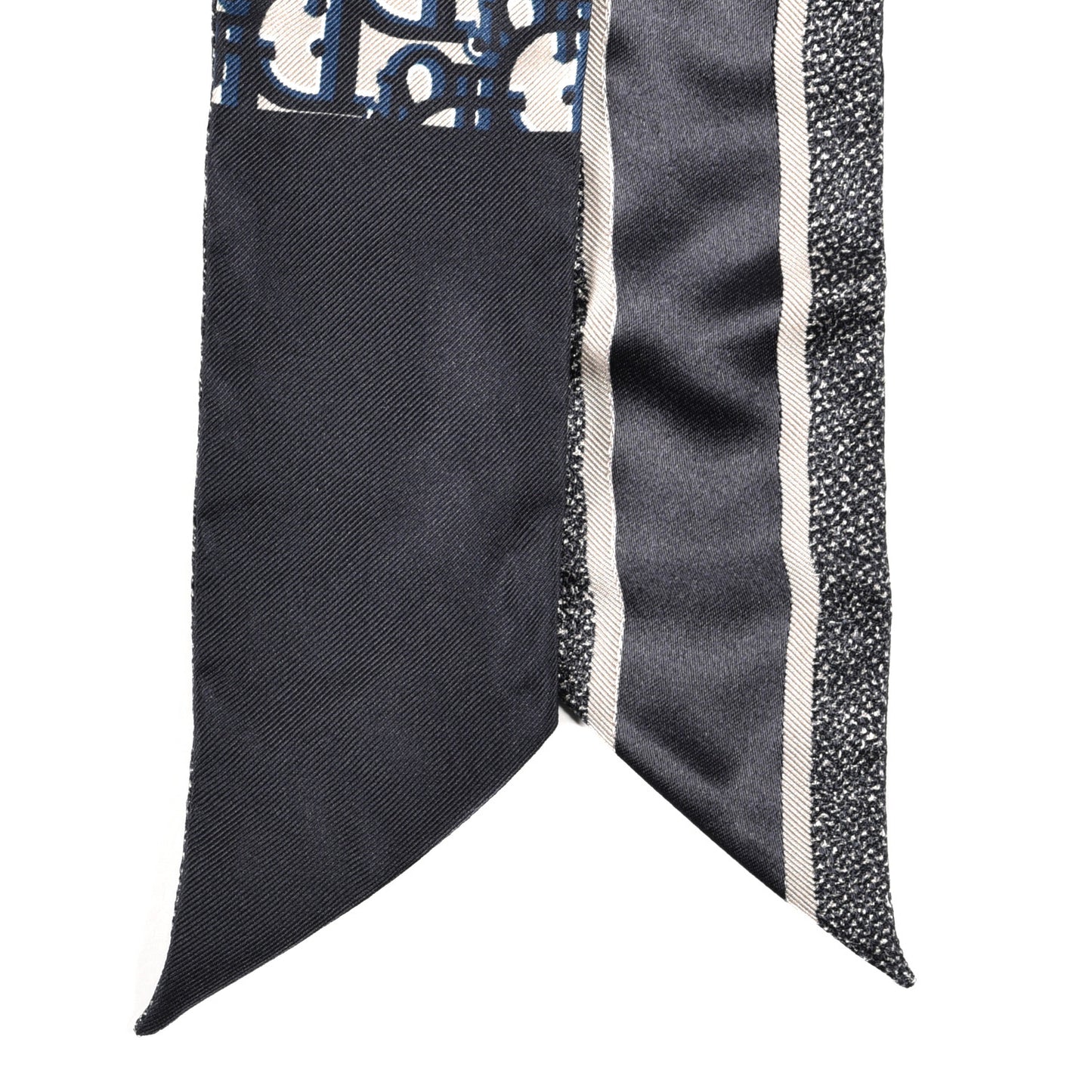 Silk Oblique Mitzah Scarf Blue
