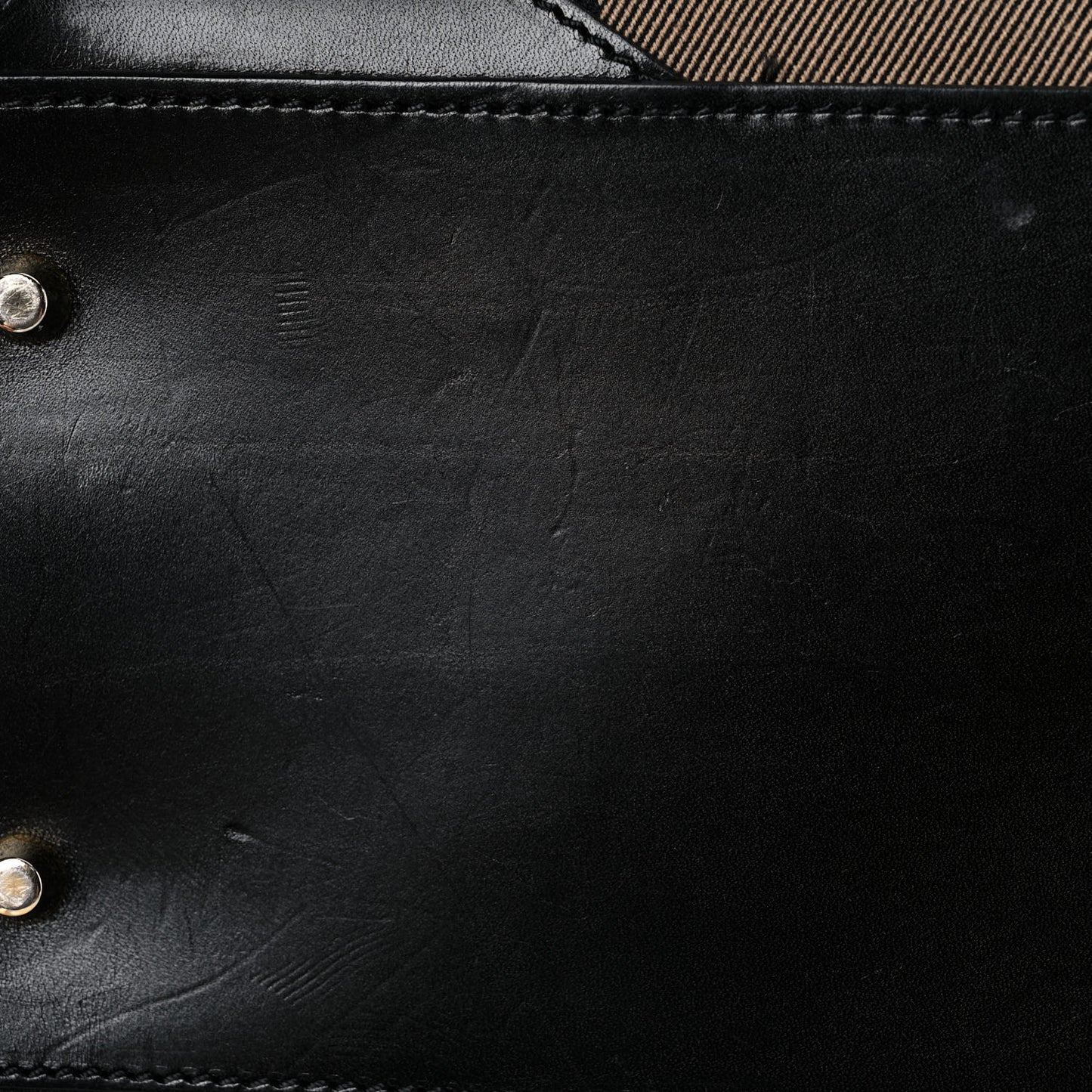 House Check Bridle Calfskin Medium Alchester Bowling Bag Black