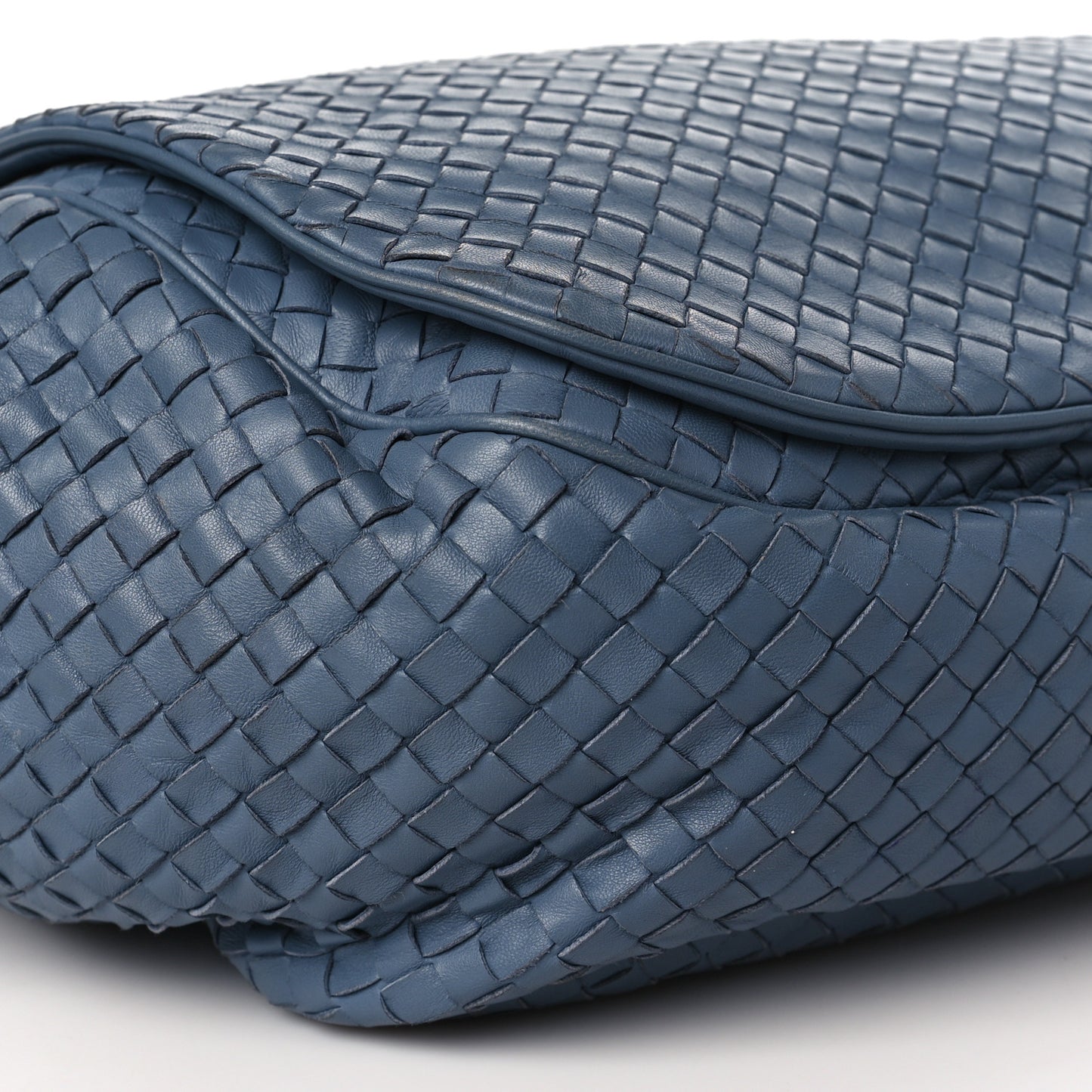 Nappa Intrecciato Small Messenger Flap Krim