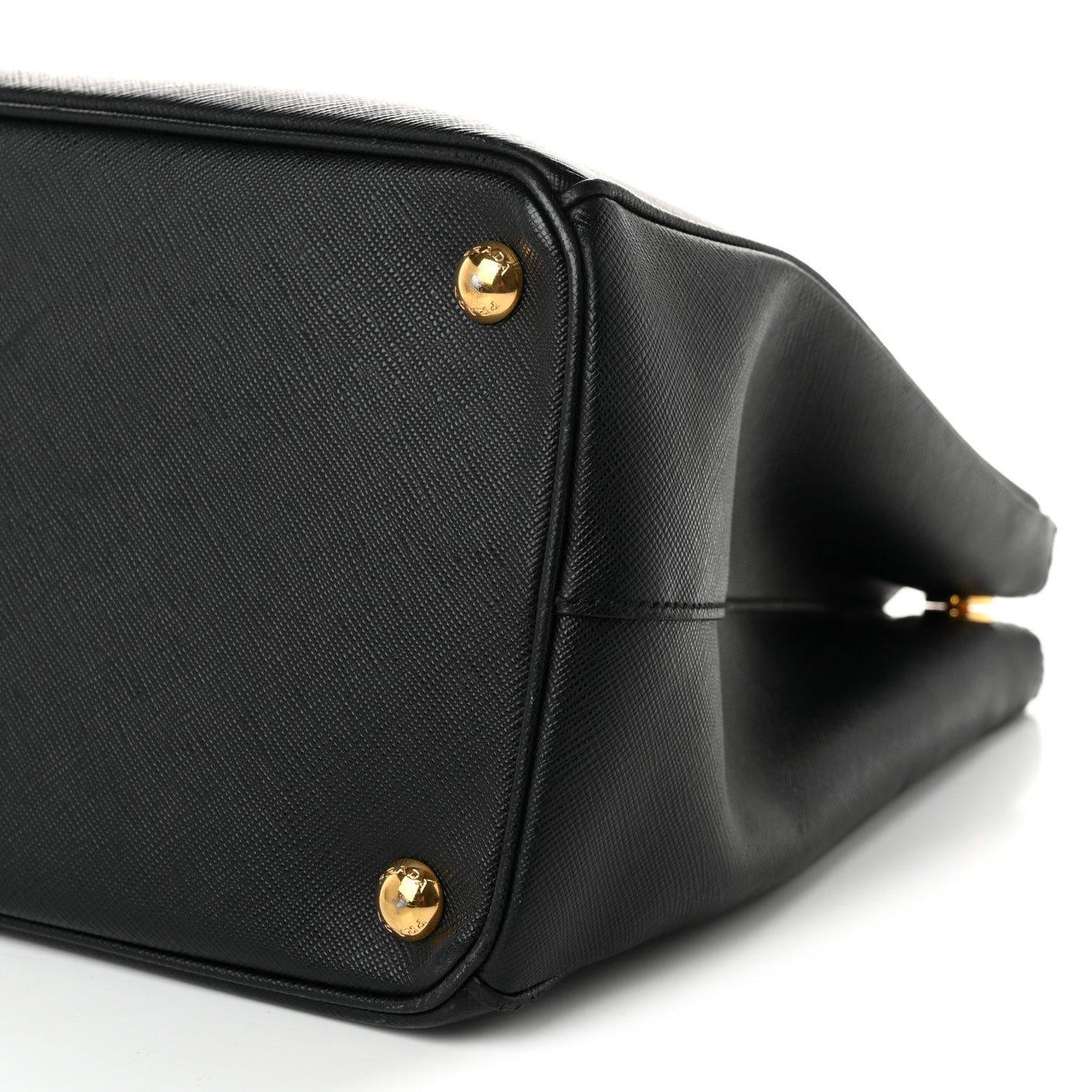 Saffiano Lux Large Galleria Double Zip Tote Black
