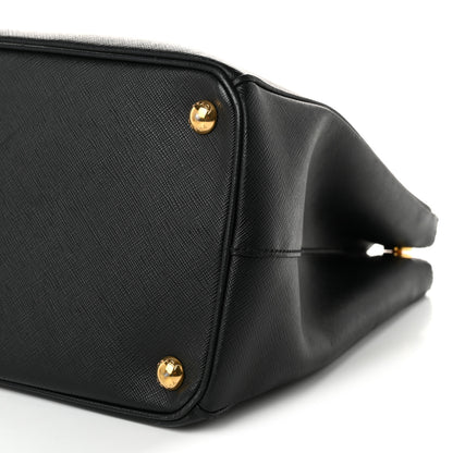 Prada Saffiano Lux Large Galleria Double Zip Tote Black 10 of 11