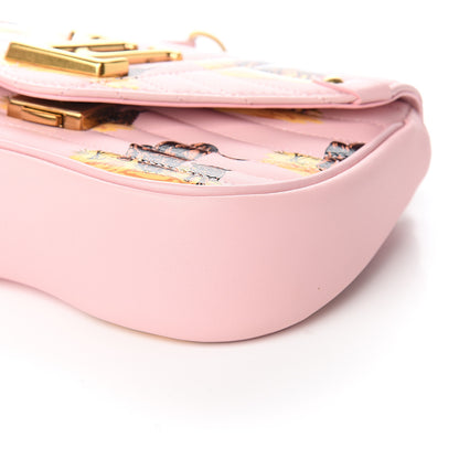Louis Vuitton Calfskin Leopard Print New Wave Chain PM Light Pink 8 of 9